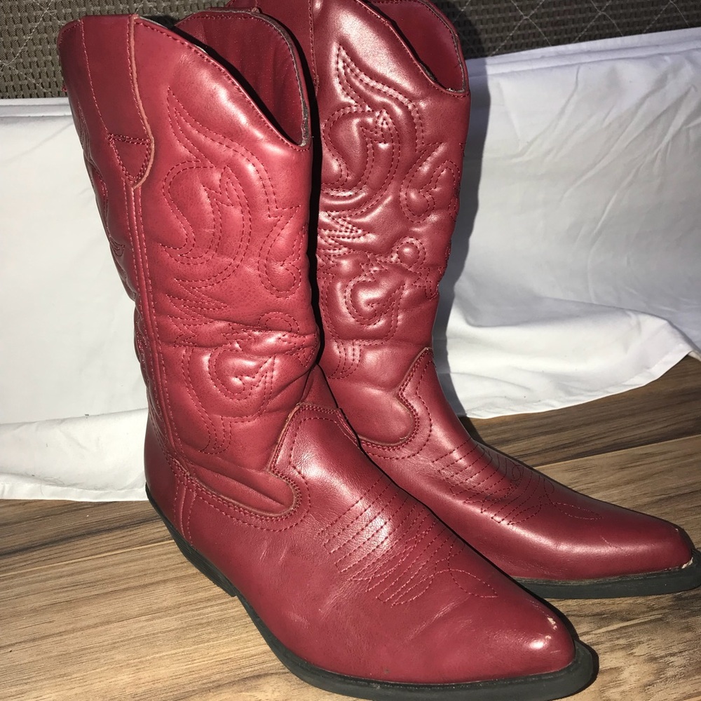 Red Cowboy boots